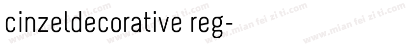 cinzeldecorative reg字体转换